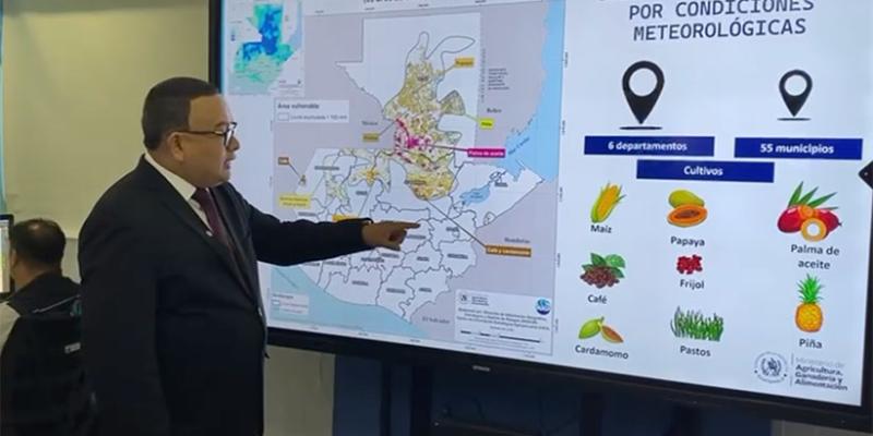 Análisis agroclimático, 6 departamentos y 55 municipios en monitoreo constante durante el fin de semana