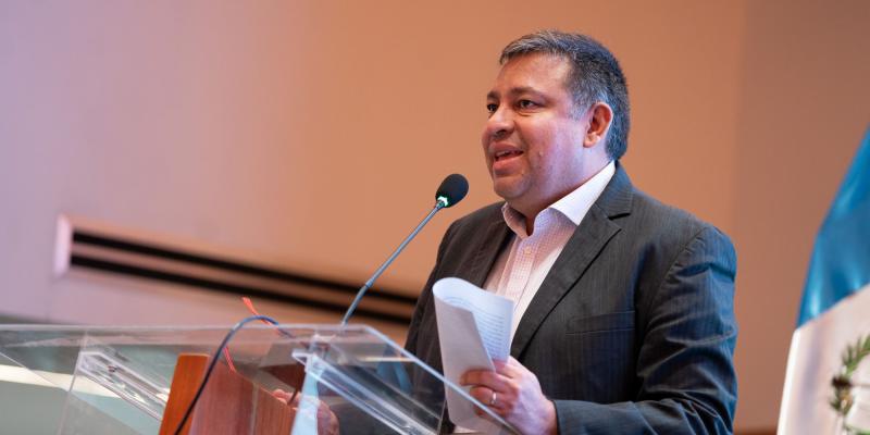 Carlos Mendoza, titular de la SEGEPLAN, dio a conocer la importancia de los mapas de pobreza.