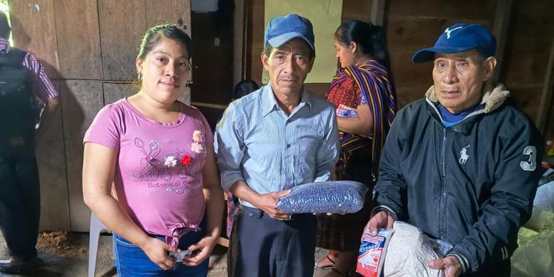 Asistencia alimentaria llega a familias de San Marcos, Suchitepéquez y Huehuetenango