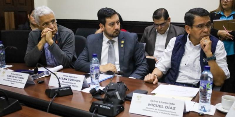 Ministerio de Comunicaciones informa sobre el avance de reparación en la CA-9 Sur