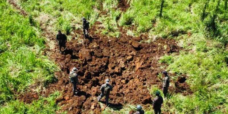 Ejército de Guatemala inhabilitó cuatro pista clandestina en Petén.