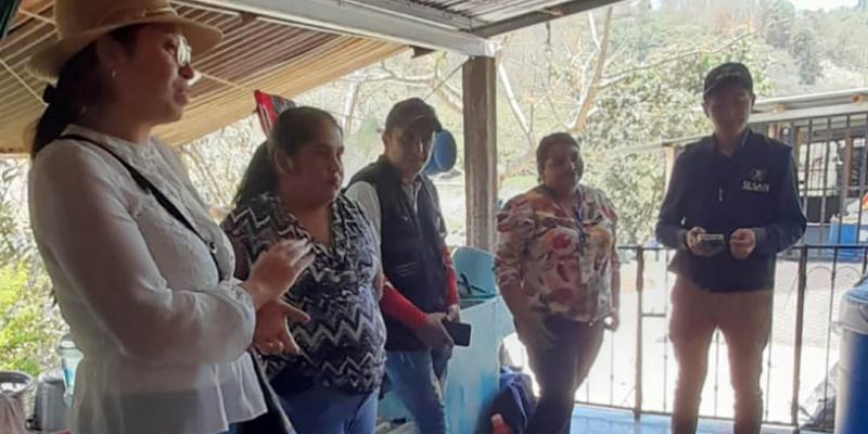 Realizan visitas a familias del municipio San Antonio La Paz, El Progreso