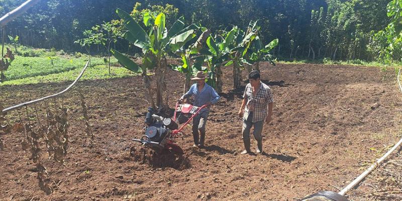 Implementan sistema de microriego en caserío Pito Real, Dolores