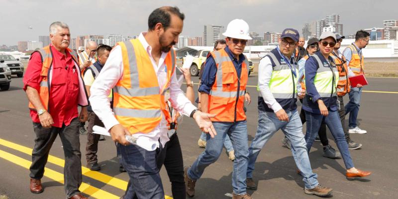 Aeropuerto Internacional La Aurora tendrá flujo eficiente de aeronaves con los avances en los trabajos de la pista de taxeo