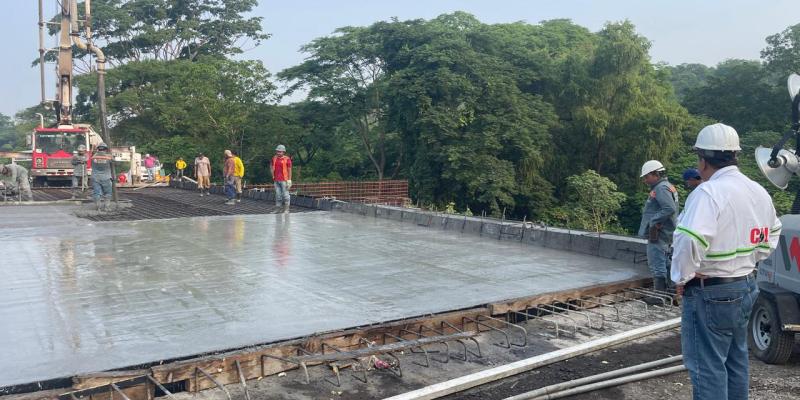 El CIV cumple con lo prometido al pueblo de Guanagazapa y avanza en la construcción de puentes 