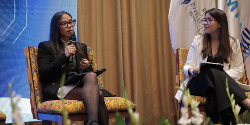 La viceministra de Asuntos Registrales, Sara Larios, aseguró que el conocimiento y la protección de la propiedad intelectual son piezas fundamentales para el crecimiento productivo y competitivo del país.