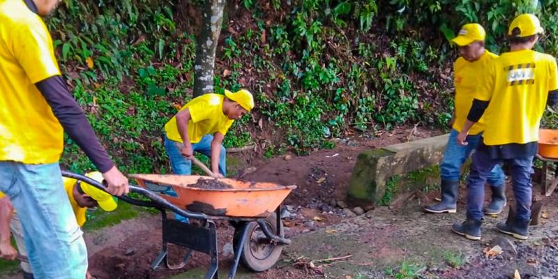 Covial realiza labores de mantenimiento en ruta de San Jerónimo 