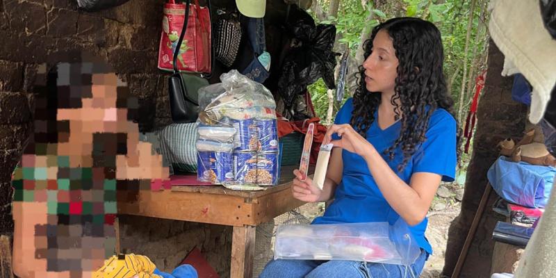 Visitan a familias con niños en situación de desnutrición aguda en San Miguel Chicaj