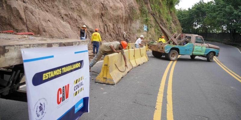 Covial comienza trabajos para estabilizar talud en Boca del Monte