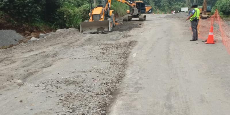 Covial trabaja para habilitar paso permanente en la ruta Cito Zarco tras socavamiento