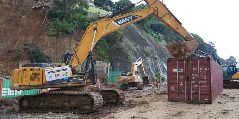 Concluye instalación de barrera de contención en el km 24