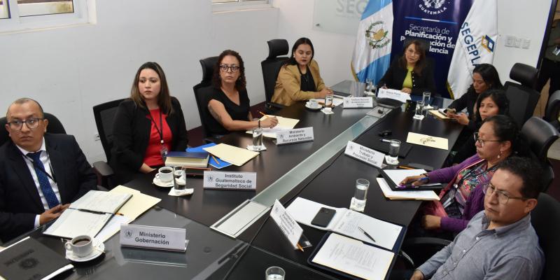 Delegación guatemalteca en la II Reunión de la Comixta Uruguay-Guatemala 