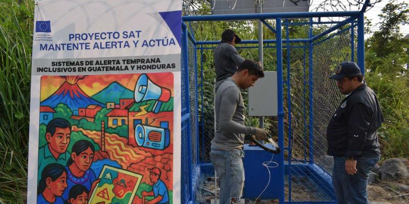 Nueva estación hidrológica en Retalhuleu permitirá alertas tempranas ante posibles inundaciones del río Samalá 
