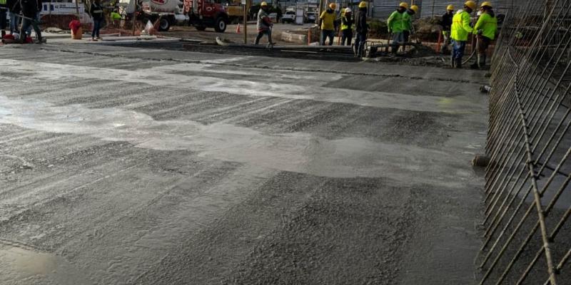 Concreto listo: así avanza el paso a desnivel de Quetzaltenango 