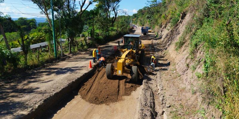 Vía a Anguiatú será más resistente con nueva base y asfalto reforzado