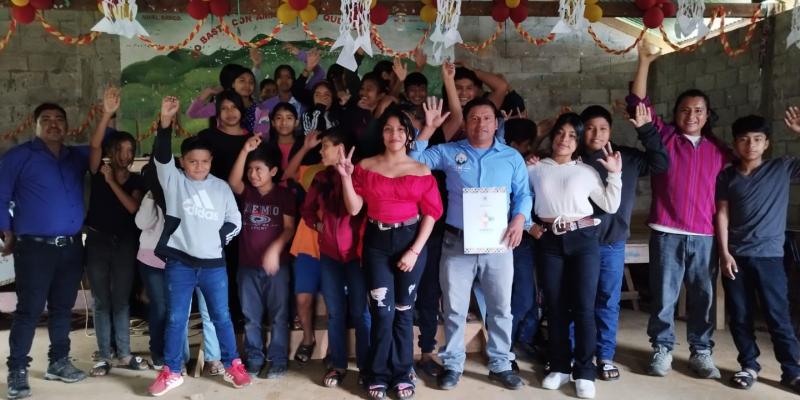 Niños y niñas aprendieron sobre el Calendario Sagrado Maya. 