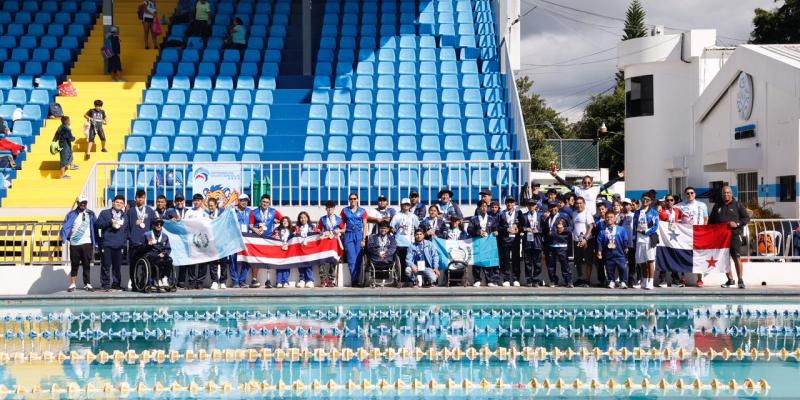 Paranatación cosecha 61 medallas en el Festival Paradeportivo Centroamericano