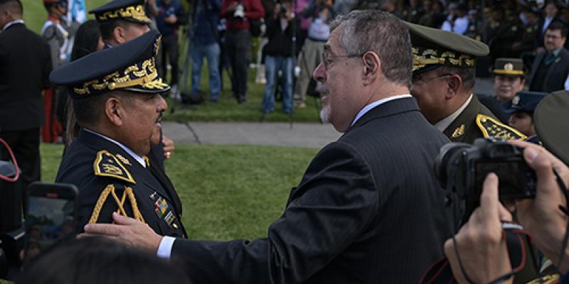 Ceremonia de ascensos de Oficiales del Ejército de Guatemala al grado de General de Brigada