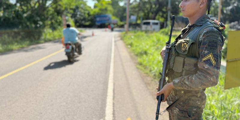 Ejército de Guatemala refuerza la seguridad en el departamento de Retalhuleu.