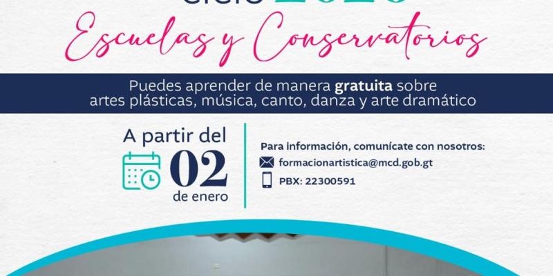 Inscripciones ciclo 2026 en Escuelas y Conservatorios