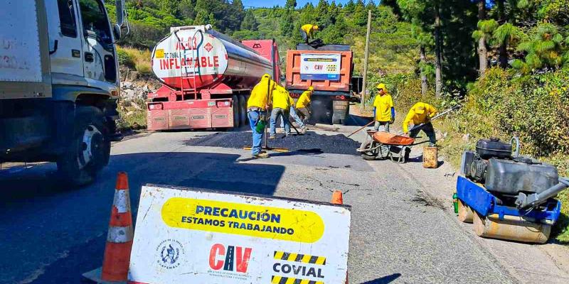 Mejoran camino entre San Sebastián e Ixchiguán: bacheo en RN-12 facilita la movilidad en San Marcos