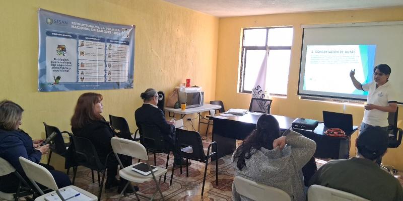 Instituciones coordinan acciones para mejorar acceso a alimentos en Quetzaltenango
