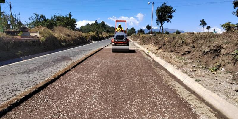 Comunidades de San Marcos se beneficiarán con nueva capa de asfalto