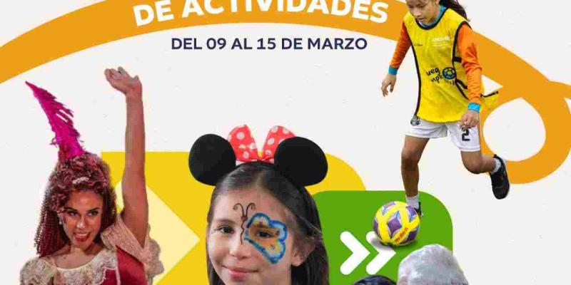 Agenda de actividades del 09 al 15 de marzo
