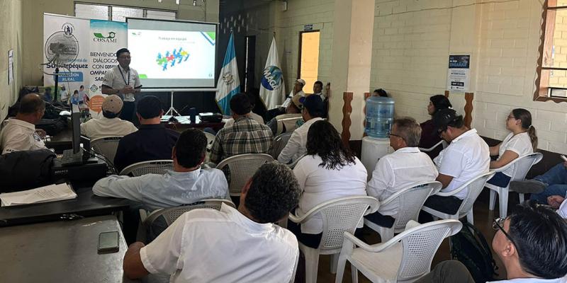 Fortalecen trabajo en equipo del sector agropecuario en Suchitepéquez