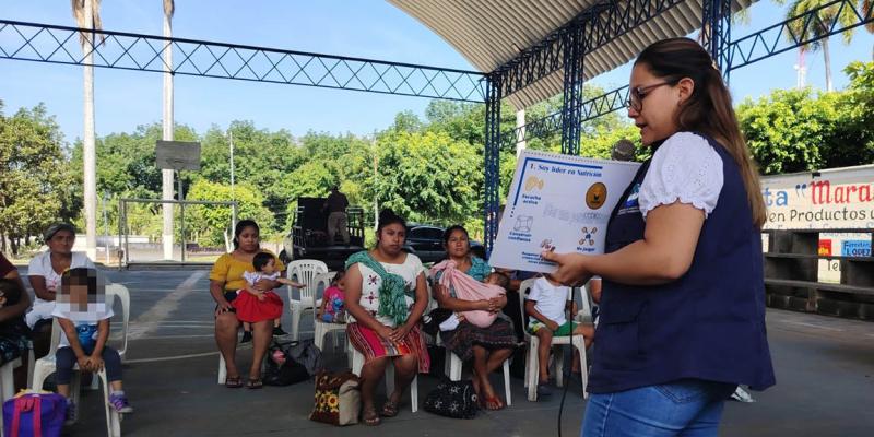 Madres fortalecen prácticas alimentarias para la recuperación infantil en Suchitepéquez