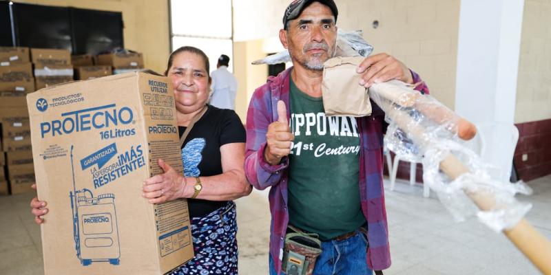 Huertos familiares fortalecen alimentación de familias de Santa Catarina Mita