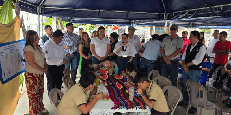Estudiantes de San José La Arada acceden a menús saludables en Feria de Alimentación Escolar