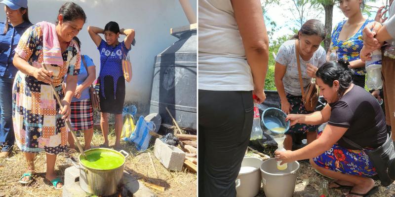 Agricultoras de Chiquimula aprenden a elaborar fertilizantes y biocontroladores naturales