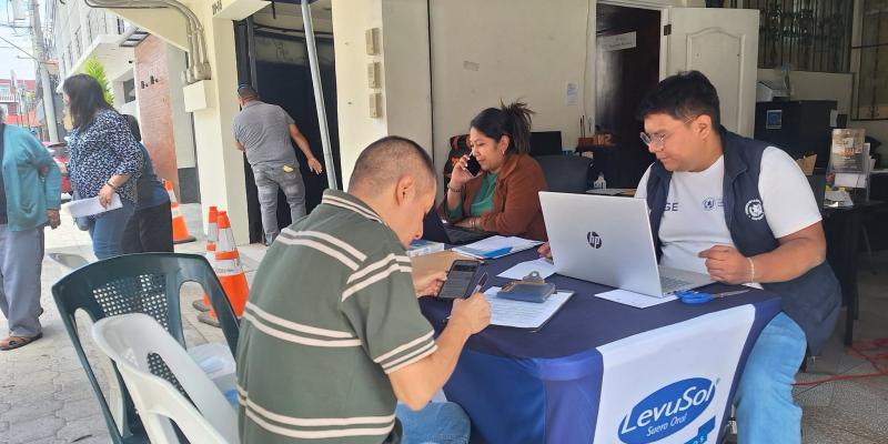 Mintrab realiza kiosco de Empleo en Quetzaltenango