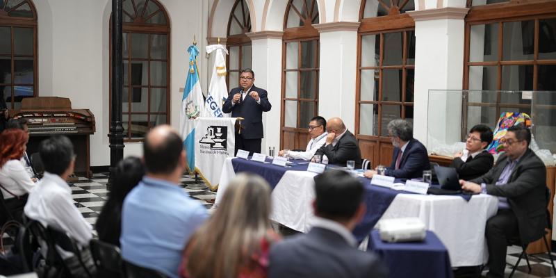 La bienvenida a la misión técnica del Banco Mundial se realizó en el Museo Nacional de Historia. 